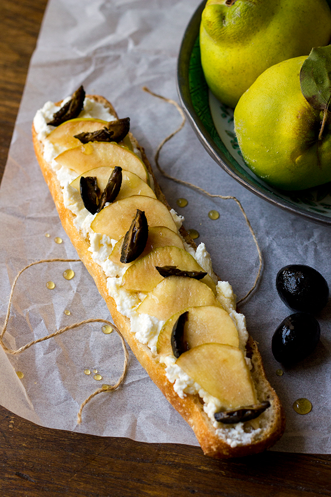 Quince Ricotta Toast